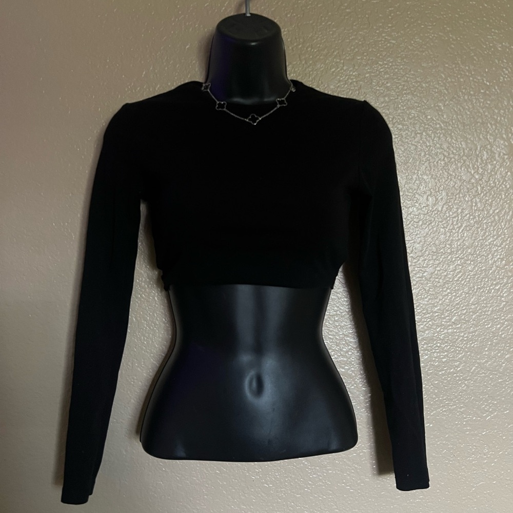 Elegant Black Long Sleeve Top